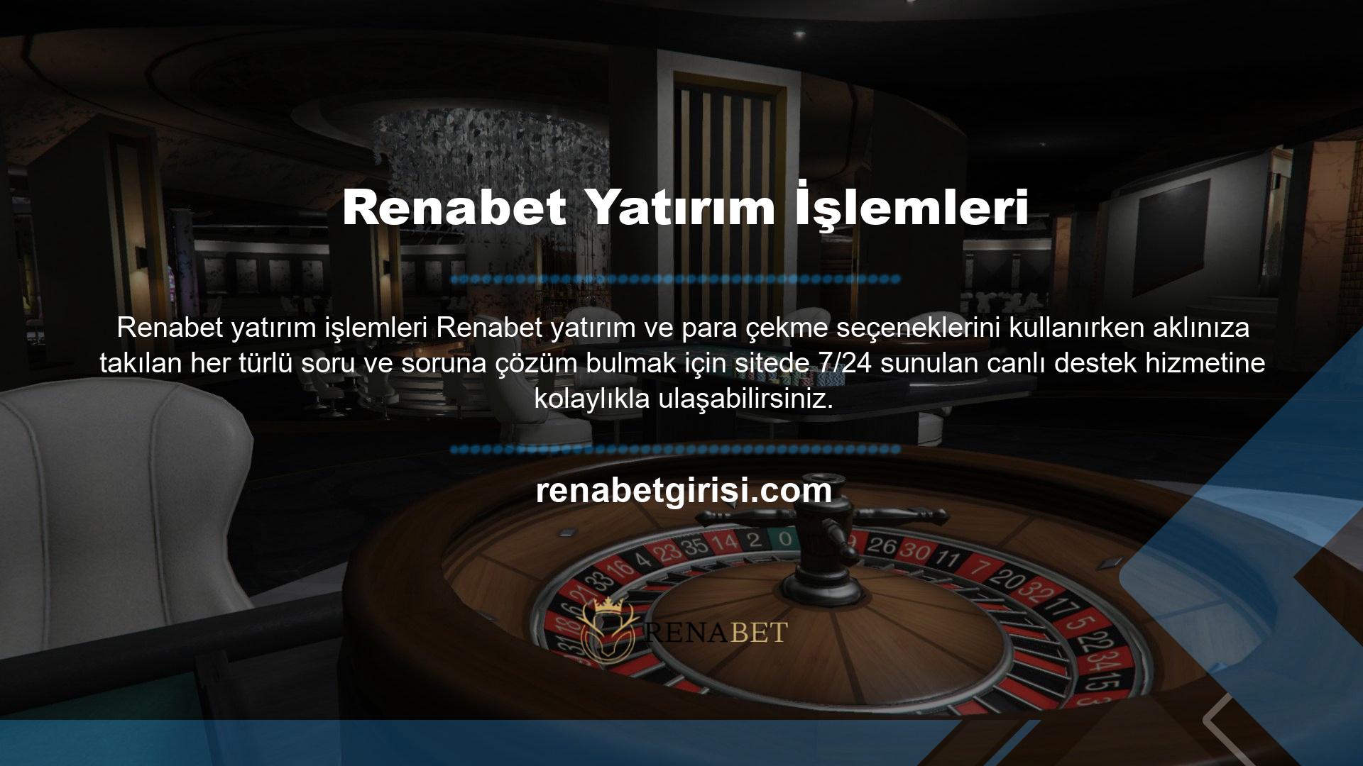 Sonuç olarak Renabet rulet sorunlarınızı çözmek için sınırlı zamanınız varken sitenin keyfini çıkarmaya devam edebilirsiniz Çekici krupiyeler ile etkileşime geçerek kazancınızı artırarak, cep telefonunuzda oyun oynayarak veya bilgisayarınızda rulet oynayarak bu casinolarda harika vakit geçirebilirsiniz